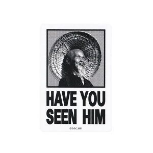 POWELL PERALTA STICKER �p�E�G���y�����^ �X�e�b�J�[ HAVE U SEEN HIM BLACK �X�P�[�g�{�[�h �X�P�{�[