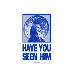 POWELL PERALTA STICKER �p�E�G���y�����^ �X�e�b�J�[ HAVE U SEEN HIM BLUE �X�P�[�g�{�[�h �X�P�{�[