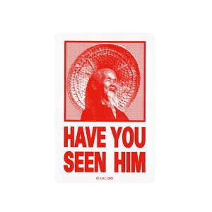 POWELL PERALTA STICKER �p�E�G���y�����^ �X�e�b�J�[ HAVE U SEEN HIM RED �X�P�[�g�{�[�h �X�P�{�[