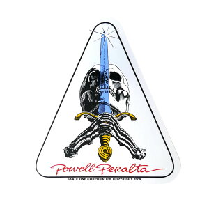 POWELL PERALTA STICKER �p�E�G���y�����^ �X�e�b�J�[ SKULL & SWORD SILVER �X�P�[�g�{�[�h �X�P�{�[