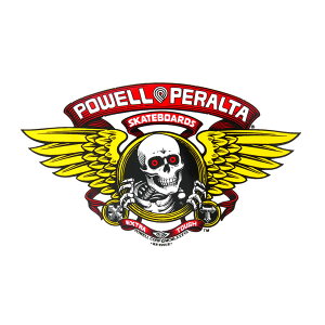 POWELL PERALTA STICKER �p�E�G���y�����^ �X�e�b�J�[ WINGED RIPPER RED �X�P�[�g�{�[�h �X�P�{�[