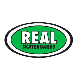 REAL STICKER ���A�� �X�e�b�J�[ CLASSIC OVAL MEDIUM 440 GREEN �X�P�[�g�{�[�h �X�P�{�[