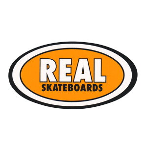 REAL STICKER ���A�� �X�e�b�J�[ CLASSIC OVAL MEDIUM 440 ORANGE �X�P�[�g�{�[�h �X�P�{�[