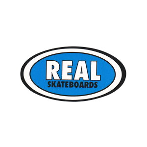 REAL STICKER ���A�� �X�e�b�J�[ CLASSIC OVAL SMALL 330 BLUE �X�P�[�g�{�[�h �X�P�{�[
