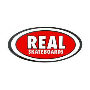 REAL STICKER ���A�� �X�e�b�J�[ CLASSIC OVAL MEDIUM 440 RED/WHITE �X�P�[�g�{�[�h �X�P�{�[