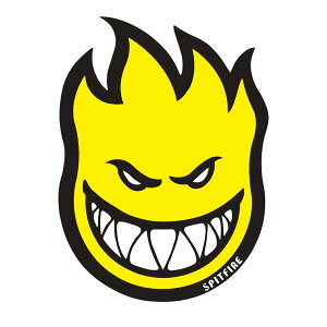 SPITFIRE STICKER Xsbgt@C[ XebJ[ FIREBALL LARGE YELLOW XP[g{[h XP{[