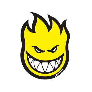 SPITFIRE STICKER �X�s�b�g�t�@�C���[ �X�e�b�J�[ FIREBALL MEDIUM YELLOW �X�P�[�g�{�[�h �X�P�{�[