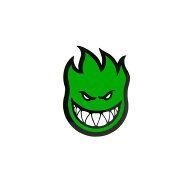 SPITFIRE STICKER スピットファイヤー ステッカー FIREBALL MINI GREEN スケートボード スケボー