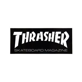 THRASHER STICKER スラッシャー ステッカー BOX MAG LOGO 440 BLACK/WHITE（US企画） スケートボード スケボー