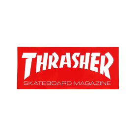THRASHER STICKER スラッシャー ステッカー BOX MAG LOGO 440 RED/WHITE（US企画） スケートボード スケボー