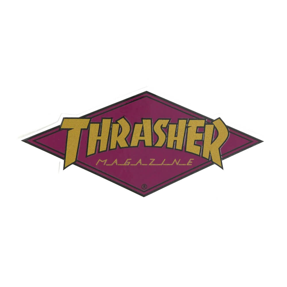 楽天市場 Thrasher Sticker スラッシャー ステッカー Diamond Logo 330 Us企画 Wine スケートボード スケボー スケートボードのcaliforniastreet