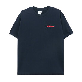 ALLTIMERS T-SHIRT オールタイマーズ Tシャツ TINY BROADWAY EMBROIDERED NAVY 刺繍ロゴ スケートボード スケボー