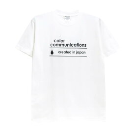COLOR COMMUNICATIONS T-SHIRT カラーコミュニケーションズ Tシャツ CREATED IN JAPAN LOGO WHITE スケートボード スケボー