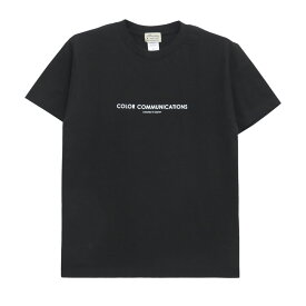 COLOR COMMUNICATIONS T-SHIRT カラーコミュニケーションズ Tシャツ HP HEADER BLACK スケートボード スケボー