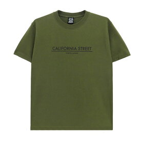 CALIFORNIA STREET T-SHIRT カリフォルニアストリート Tシャツ LOGO BAR CITY GREEN スケートボード スケボー