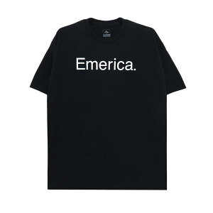 EMERICA T-SHIRT GJ TVc PURE BLACK XP[g{[h XP{[