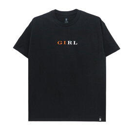 GIRL T-SHIRT ガール Tシャツ SERIF BLACK スケートボード スケボー