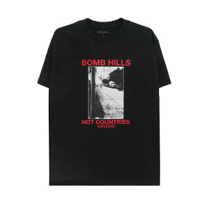 GX1000 T-SHIRT �W�[�G�b�N�X1000 T�V���c BOMB HILLS NOT COUNTRIES BLACK/RED �X�P�[�g�{�[�h �X�P�{�[