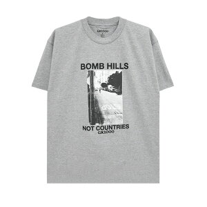 GX1000 T-SHIRT �W�[�G�b�N�X1000 T�V���c BOMB HILLS NOT COUNTRIES GREY/BLACK �X�P�[�g�{�[�h �X�P�{�[