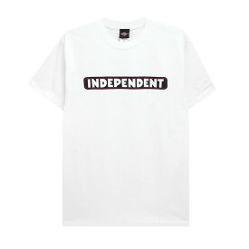 INDEPENDENT T-SHIRT インディペンデント Tシャツ BAR LOGO WHITE スケートボード スケボー