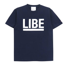 LIBE T-SHIRT ライブ Tシャツ BIG LOGO NAVY/WHITE スケートボード スケボー