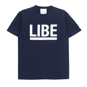 LIBE T-SHIRT ���C�u T�V���c BIG LOGO NAVY/WHITE �X�P�[�g�{�[�h �X�P�{�[