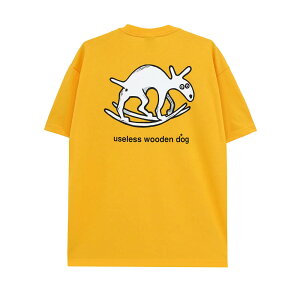 POLAR T-SHIRT �|�[���[ T�V���c USELESS WOODEN DOG YELLOW �X�P�[�g�{�[�h �X�P�{�[