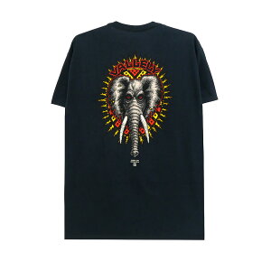 POWELL PERALTA T-SHIRT �p�E�G���y�����^ T�V���c MIKE VALLELY ELEPHANT BLACK �X�P�[�g�{�[�h �X�P�{�[