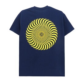 SPITFIRE T-SHIRT スピットファイヤー Tシャツ CLASSIC SWIRL NAVY/YELLOW スケートボード スケボー