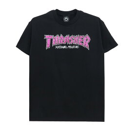 THRASHER T-SHIRT スラッシャー Tシャツ BRICK BLACK（US企画） スケートボード スケボー