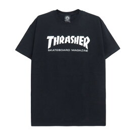 THRASHER T-SHIRT スラッシャー Tシャツ SKATE MAG LOGO WHITE プリントカラー（US企画） スケートボード スケボー