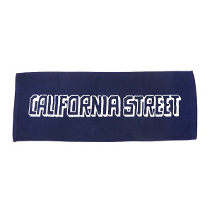 CALIFORNIA STREET TOWEL JtHjAXg[g ^I ESOW BLOCK LOGO NAVY XP[g{[h XP{[