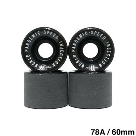 FESN WHEEL エフイーエスエヌ ソフトウィール（クルーザー） W.P.S.I HARDCORE SOFT SLIDE SQUARE LIP（78A）黒 60mm スケートボード スケボー