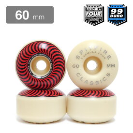 SPITFIRE WHEEL スピットファイヤー ウィール FORMULA FOUR (F4) CLASSIC 99D RED/BRONZE 60mm スケートボード スケボー