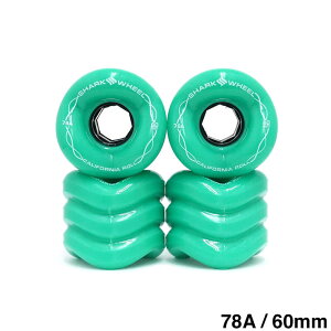 SHARK WHEEL V[NEB[ \tgEB[iN[U[j CALIFORNIA ROLLi78Aj TURQUOISE WHITE PRINT 60mm XP[g{[h XP{[