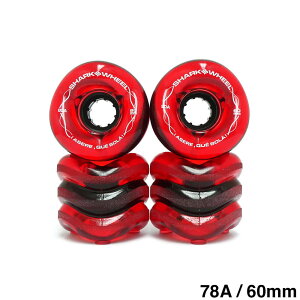 SHARK WHEEL �V���[�N�E�B�[�� �\�t�g�E�B�[���i�N���[�U�[�j CALIFORNIA ROLL�i78A�jYOJANY PEREZ TRANSPARENT RED 60mm �X�P�[�g�{�[�h �X�P�{�[