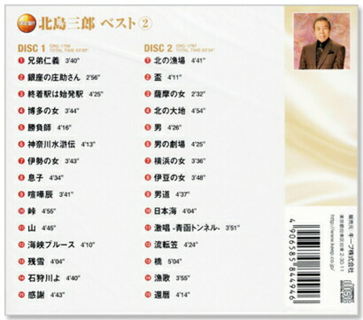 新品 決定盤 北島三郎 ベスト CD4枚組 全60曲 (CD) 