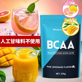 BCAAパウダー 必須アミノ酸 【βアラニン ベタイン マルトデキストリン 配合 510g パウダー】ハルクファクター BCAA サプリメント 人工甘味料不使用 ピンクレモネード風味 ゴールデンマンゴー風味 サプリ【男性 女性 トレーニング プロテイン 粉末】