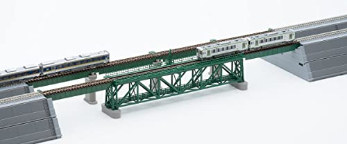 TOMIX Nゲージ 上路式単線トラス鉄橋S280 (F) 深緑 (PC橋脚・2本付) 3267 鉄道模型用品