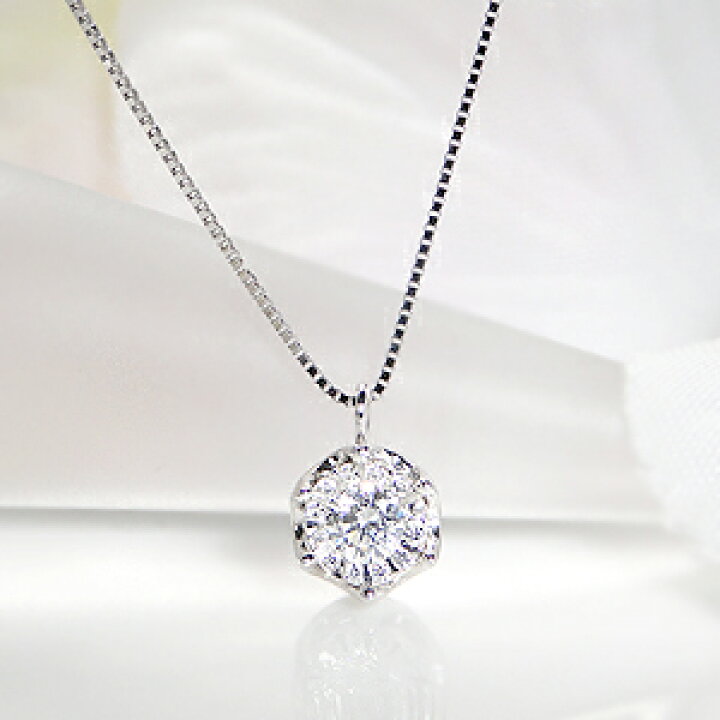 楽天市場】Pt900【0.25ct】ダイヤモンド ネックレス 【送料無料 