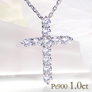 ネックレス ペンダント ダイヤモンド クロス 1カラットの人気商品 