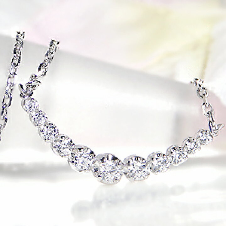 楽天市場】pt900【0.2ct】ダイヤモンド ライン ネックレス ペンダント 