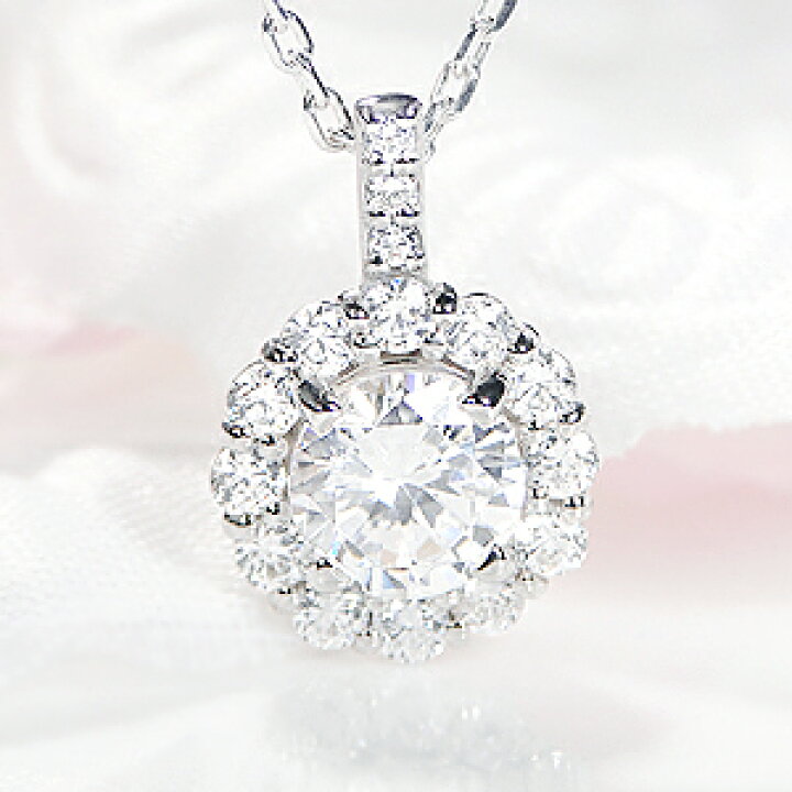 楽天市場】Pt900【1.10ct】ダイヤモンド ネックレス 【送料無料 