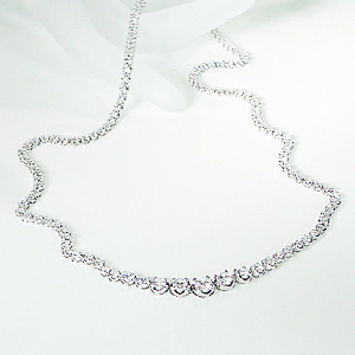 楽天市場】pt900 豪華【5.0ct】全周 ダイヤモンド テニスネックレス  
