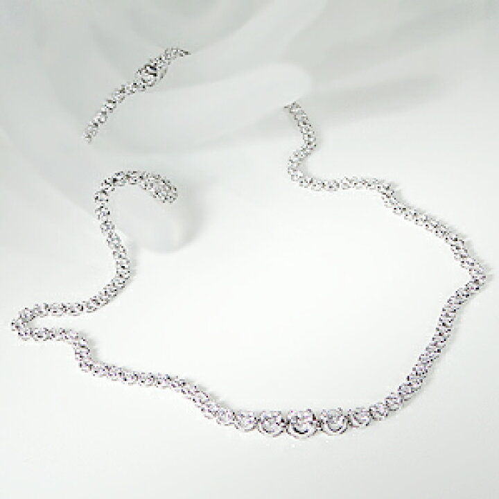 楽天市場】pt900【3.0ct】全周 ダイヤモンド テニスネックレス【送料 