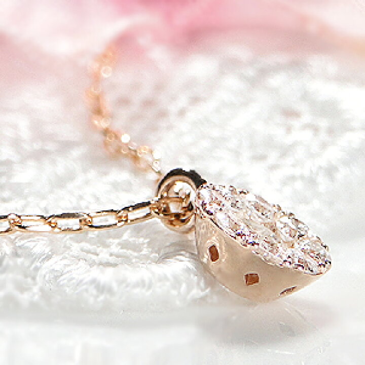 楽天市場】K18PG【0.20ct】ダイヤモンド フラワー ネックレス【送料 