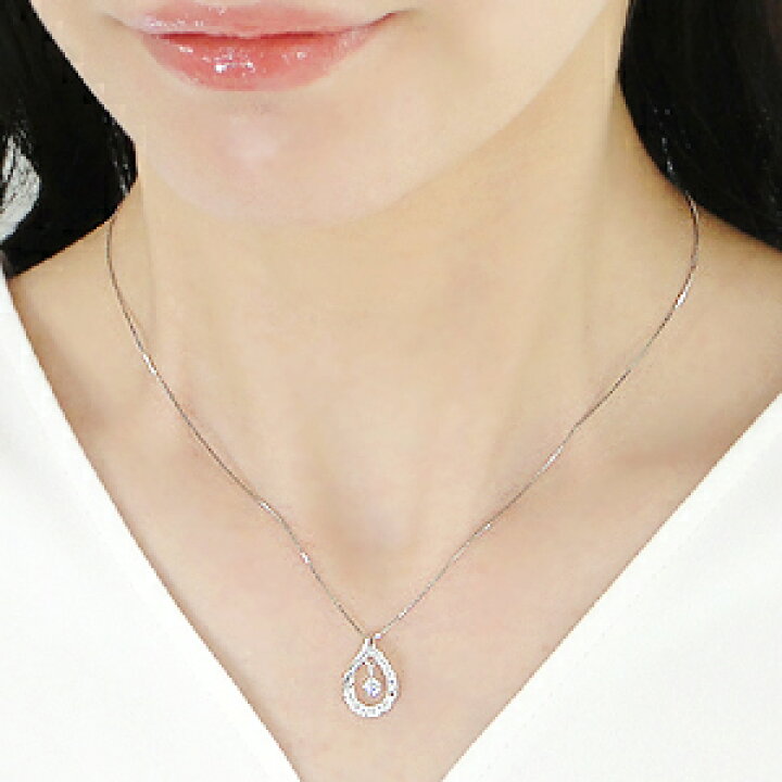 楽天市場】Pt900【0.25ct】ダイヤモンド ドロップ ネックレス【送料  