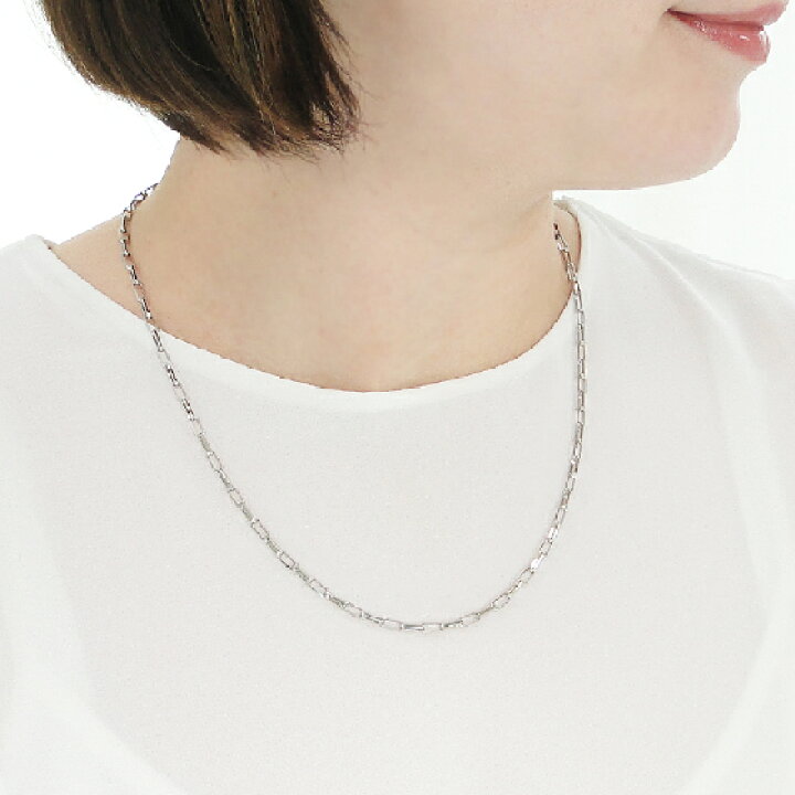 楽天市場】Pt850 プラチナチェーンネックレス 50cm【送料無料 
