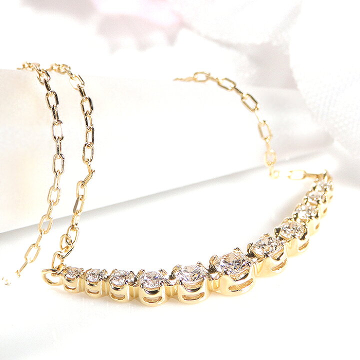 楽天市場】【即日発送対応可】K18YG【0.3ct】ダイヤモンド ライン 