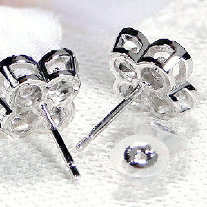 楽天市場】Pt900【0.26ct】ダイヤモンド クローバー ピアス送料無料  